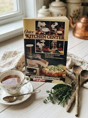 Oster Kitchen Center Manual Cookbook Vintage 1985